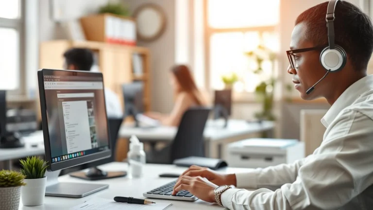 Professional learning office and administrative skills in a modern workspace