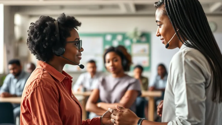 Person learning what does a technical support representative do in a modern educational setting