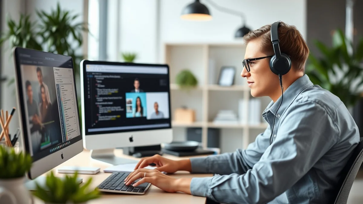 Person learning what does a virtual assistant do in a modern educational setting