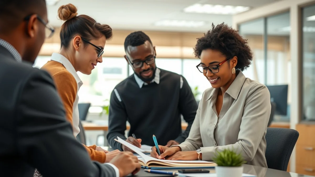 Professional learning office and administrative skills in a modern workspace
