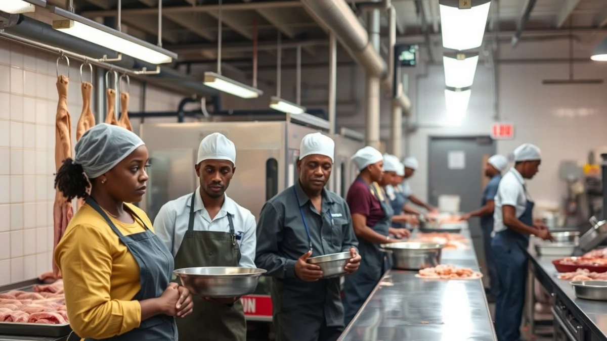 Learner studying workplace safety skills in a clean training environment