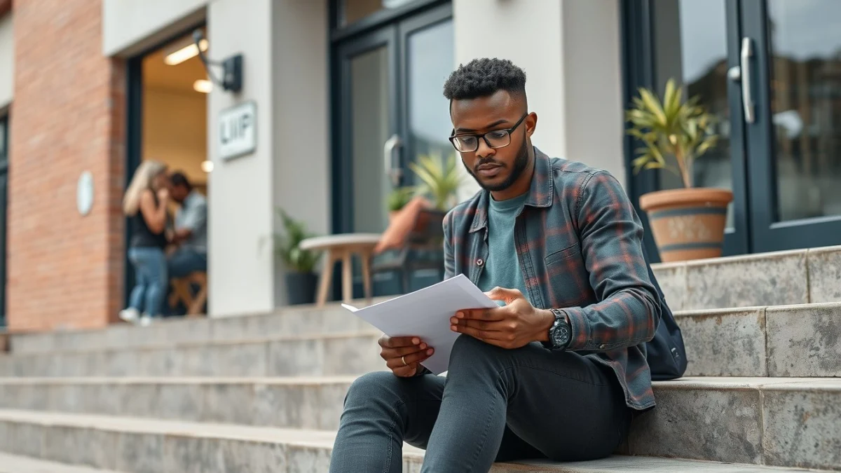 Person learning freelancing and how it works in south africa in a modern educational setting