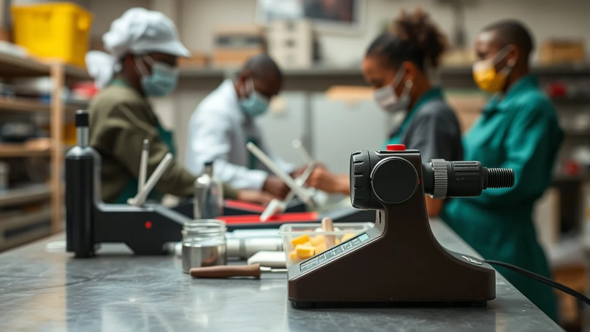 Learner studying workplace safety skills in a clean training environment