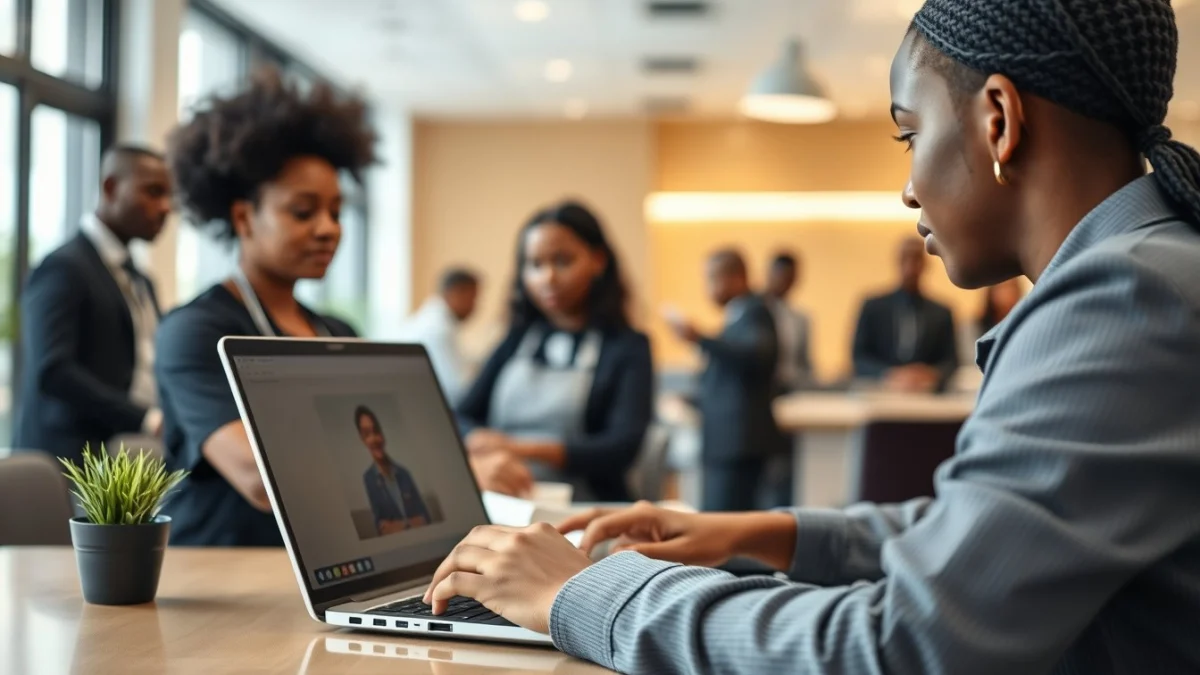 Professional learning office and administrative skills in a modern workspace