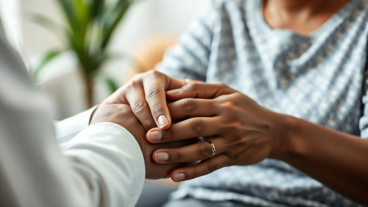 Learner studying caregiving skills in a professional training environment