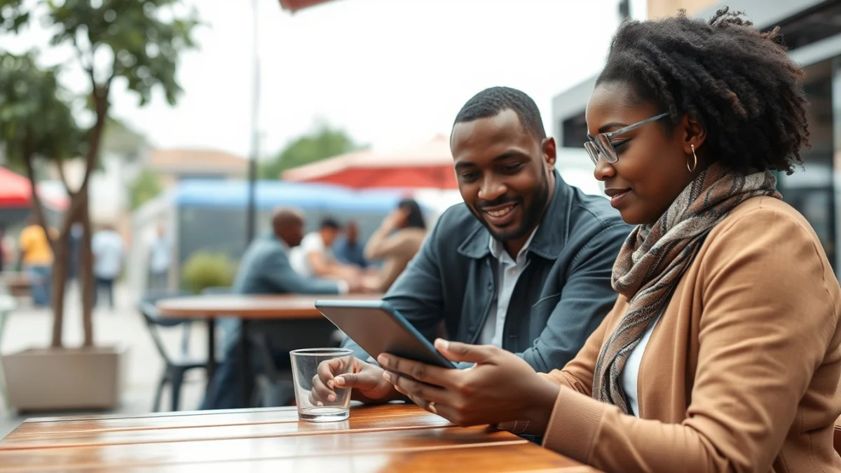 Person learning social media marketing in a modern educational setting