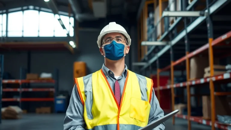 Learner studying workplace safety skills in a clean training environment