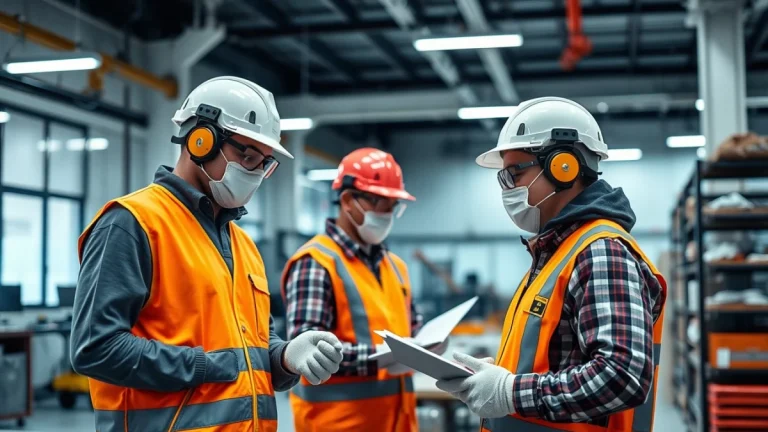 Learner studying workplace safety skills in a clean training environment