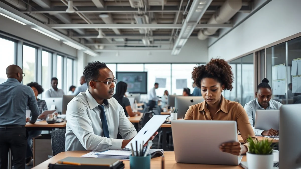Professional learning office and administrative skills in a modern workspace