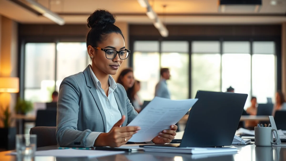 Professional learning office and administrative skills in a modern workspace